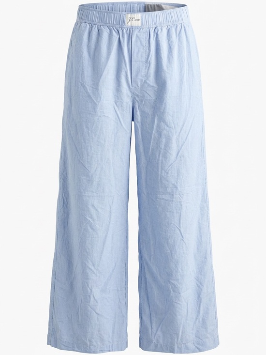 J. Crew Pants - J. Crew Pale Blue Wide-Leg Cotton Pants